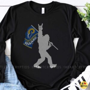 Bigfoot Los Angeles Rams Flag Shirt Funny Blue Gold Football Fan Gift 6 Bigfoot Los Angeles Rams Flag Shirt