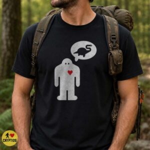 Bigfoot Loves Loch Ness Monster Secret Crush Funny Cryptid Valentine T-Shirt 7 Bigfoot Loves Loch Ness Monster Secret Crush Funny Shirt