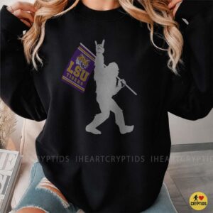 Bigfoot LSU Tigers Flag Shirt Funny Purple Gold Fan Gift 7 Bigfoot LSU Tigers Flag Shirt