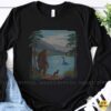 Bigfoot Meets Loch Ness Monster Bruh Funny Cryptid Cat Lake Scene T-Shirt 9 Bigfoot Meets Loch Ness Monster Bruh Funny Cryptid Cat Lake Scene Shirt