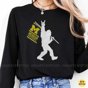 Bigfoot Michigan Wolverines Flag Shirt Funny Maize Blue Fan Gift 7 Bigfoot Michigan Wolverines Flag Shirt