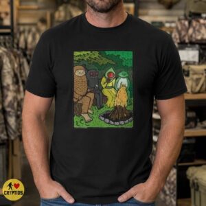 Bigfoot Mothman Flatwoods Monster Loveland Frog Cryptid Campfire Friends T-Shirt 5 Bigfoot Mothman Flatwoods Monster Loveland Frog Cryptid Campfire Friends Shirt