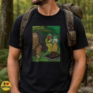 Bigfoot Mothman Flatwoods Monster Loveland Frog Cryptid Campfire Friends T-Shirt 6 Bigfoot Mothman Flatwoods Monster Loveland Frog Cryptid Campfire Friends Shirt