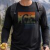 Bigfoot Mothman Nessie Alien Retro Sunset Cryptid Squad Paranormal Shirt