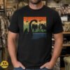 Bigfoot Mothman Nessie Alien Retro Sunset Cryptid Squad Paranormal Shirt
