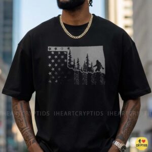 Bigfoot Oklahoma Forest Sasquatch State Flag Cryptid Shirt