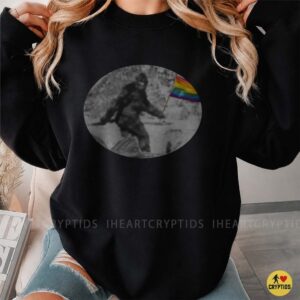 Bigfoot Patterson Film Rainbow Pride Flag LGBT Funny Shirt