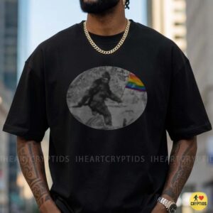 Bigfoot Patterson Film Rainbow Pride Flag LGBT Funny Shirt