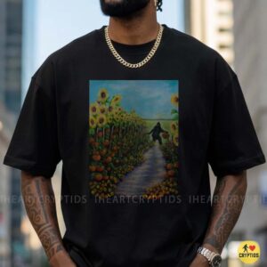 Bigfoot Picking Tomatoes Sunflower Garden Farm Funny Sasquatch Nature T-Shirt 9 Bigfoot Picking Tomatoes Sunflower Garden Farm Funny Shirt