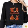 Bigfoot Retro Cartoon Four Poses Funny Shirt