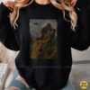 Bigfoot Riding T-Rex Sunglasses Scared Cat UFO Funny Crazy Shirt