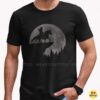 Bigfoot Riding Unicorn Moon Silhouette Fantasy Cryptid Shirt