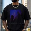 Bigfoot Silhouette Group Milky Way Galaxy Night Sky Forest Cryptid Shirt