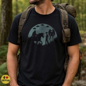 Bigfoot Unicorn Alien Mothman Full Moon Paranormal Cryptid Squad Shirt