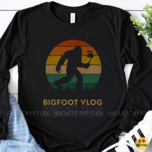 Bigfoot Vlog Retro Sasquatch YouTube Creator Shirt