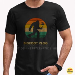 Bigfoot Vlog Retro Sasquatch YouTube Creator Shirt