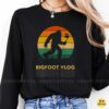 Bigfoot Vlog Retro Sasquatch YouTube Creator Shirt
