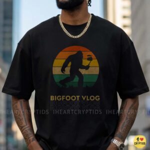 Bigfoot Vlog Retro Sasquatch YouTube Creator Shirt