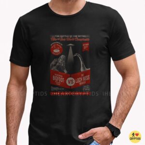 Bigfoot Vs Loch Ness Monster Hide And Seek World Championship Battle Of The Myths Halloween Funny Cryptid T-Shirt 6 Bigfoot Vs Loch Ness Monster Hide And Seek World Championship Battle Of The Myths Halloween Shirt