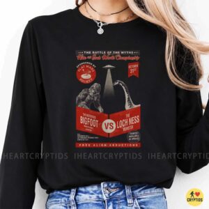 Bigfoot Vs Loch Ness Monster Hide And Seek World Championship Battle Of The Myths Halloween Funny Cryptid T-Shirt 8 Bigfoot Vs Loch Ness Monster Hide And Seek World Championship Battle Of The Myths Halloween Shirt