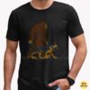 Bigfoot Walking German Shepherd Dog Funny Sasquatch Shirt