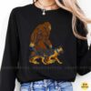 Bigfoot Walking German Shepherd Dog Funny Sasquatch Shirt
