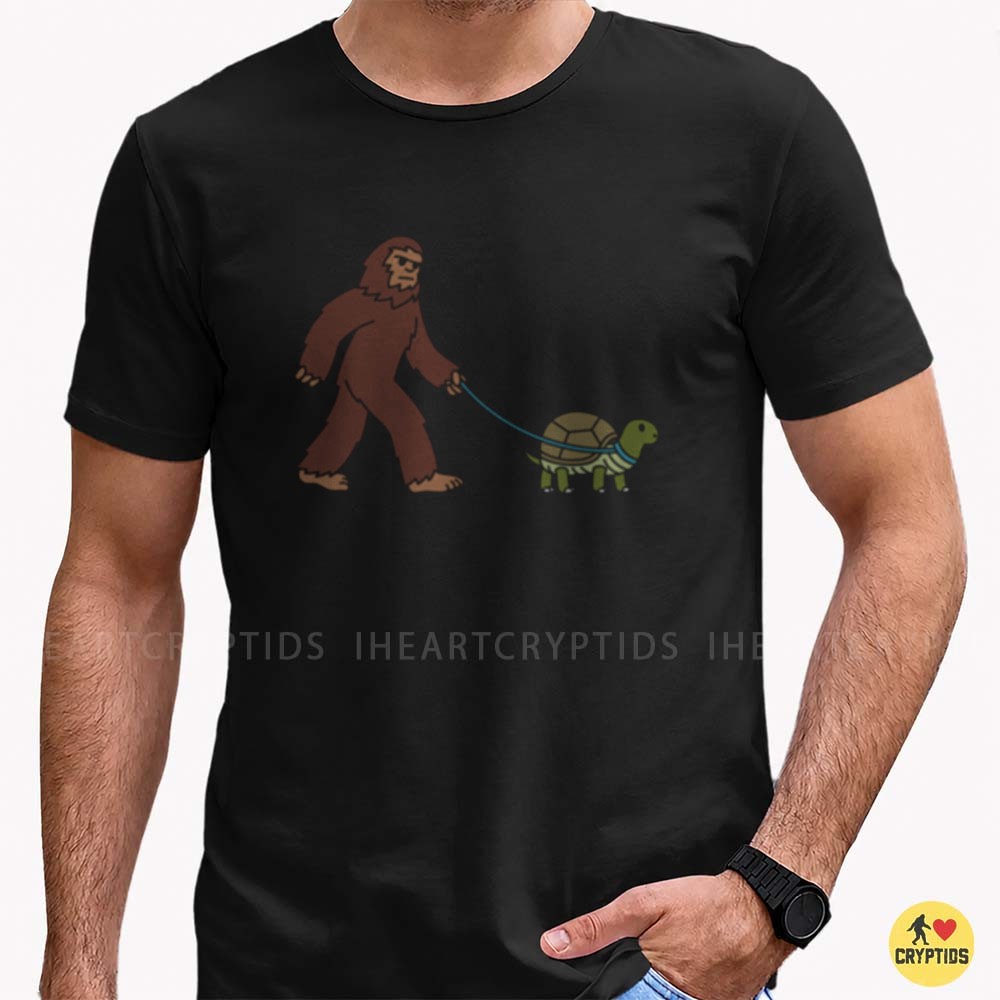 Bigfoot Walking Turtle Funny Sasquatch Pet Lover T-Shirt 4 Bigfoot Walking Turtle Funny Sasquatch Pet Lover Shirt