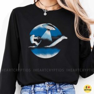 Bigfoot Water Skiing Loch Ness Monster UFO Abduction Funny Shirt