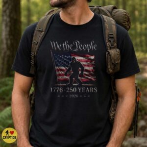 Bigfoot We the People American Flag 1776 250 Years 2026 Patriotic Shirt