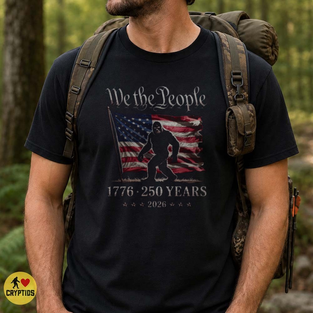 Bigfoot We the People American Flag 1776 250 Years 2026 Patriotic T-Shirt 4 Bigfoot We the People American Flag 1776 250 Years 2026 Patriotic Shirt