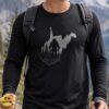 Bigfoot West Virginia State Silhouette Forest Cryptid Shirt