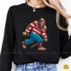 Bigfoot Where's Waldo Costume Red Stripe Shirt Glasses Funny Shirt