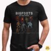 Bigfoots Of The World Sasquatch Yeti Skunk Ape Yowie Cryptid Chart Shirt