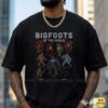 Bigfoots Of The World Sasquatch Yeti Skunk Ape Yowie Cryptid Chart Shirt