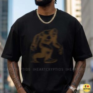 Blurry Bigfoot Sasquatch Funny Cryptid Photo Evidence Shirt