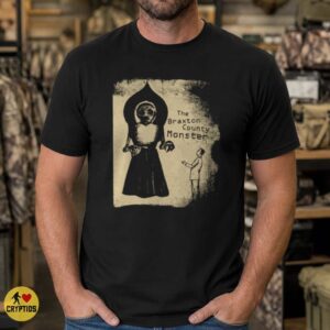 Braxton County Monster Vintage Illustration West Virginia Cryptid T-Shirt 7 Braxton County Monster Vintage Illustration West Virginia Cryptid Shirt