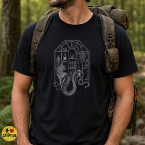 Cabinet Of Curiosities Winged Cat Serpent Gothic Cryptid Shirt