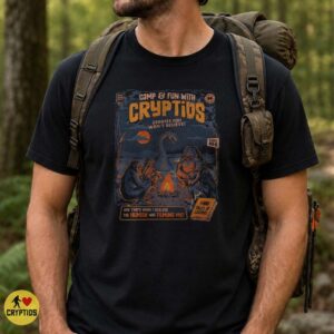 Camp And Fun With Cryptids Vintage Comic Bigfoot Lake Monster T-Shirt 5 Camp And Fun With Cryptids Vintage Comic Bigfoot Lake Monster Shirt