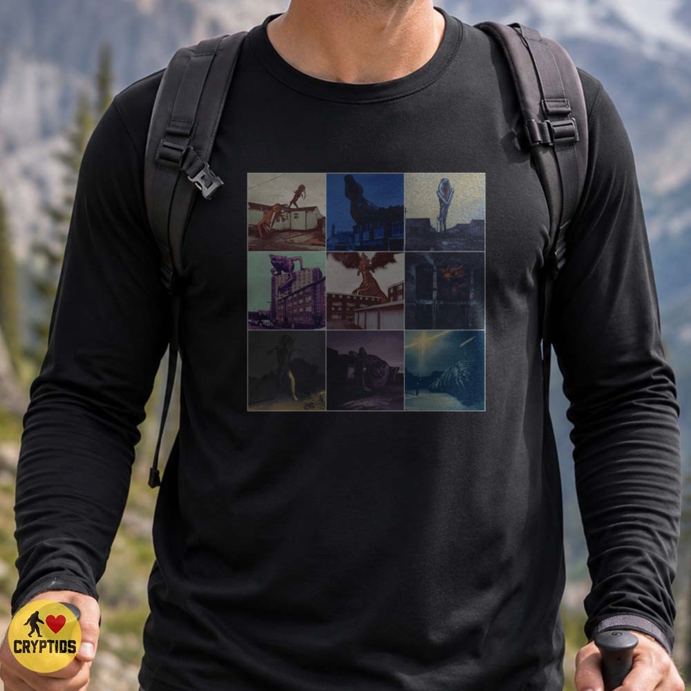 Cryptid Fake Sighting Vintage Photo Collage Monster Suburban Paranormal T-Shirt 4 Cryptid Fake Sighting Vintage Photo Collage Monster Suburban Paranormal Shirt