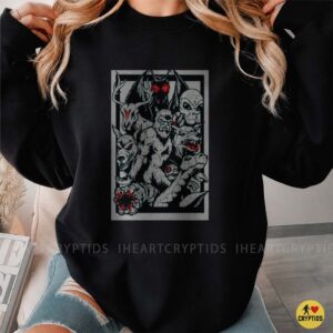 Cryptid Monsters Bigfoot Mothman Alien Wendigo Chupacabra Shirt