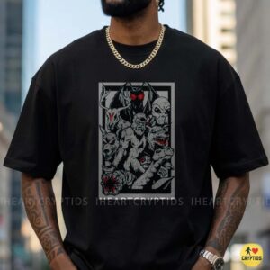 Cryptid Monsters Bigfoot Mothman Alien Wendigo Chupacabra Shirt