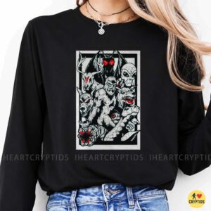Cryptid Monsters Bigfoot Mothman Alien Wendigo Chupacabra Shirt