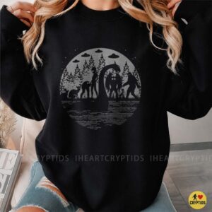 Cryptids Forest Bigfoot Mothman Fresno Nightcrawler Paranormal Monster T-Shirt 6 Cryptids Forest Bigfoot Mothman Fresno Nightcrawler Paranormal Monster Shirt