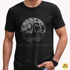 Cryptids Forest Bigfoot Mothman Fresno Nightcrawler Paranormal Monster T-Shirt 7 Cryptids Forest Bigfoot Mothman Fresno Nightcrawler Paranormal Monster Shirt