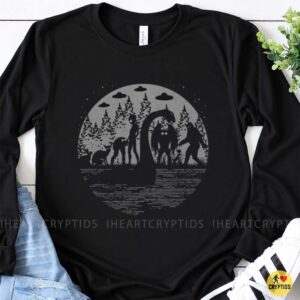 Cryptids Forest Bigfoot Mothman Fresno Nightcrawler Paranormal Monster T-Shirt 8 Cryptids Forest Bigfoot Mothman Fresno Nightcrawler Paranormal Monster Shirt