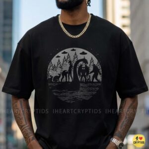 Cryptids Forest Bigfoot Mothman Fresno Nightcrawler Paranormal Monster T-Shirt 9 Cryptids Forest Bigfoot Mothman Fresno Nightcrawler Paranormal Monster Shirt
