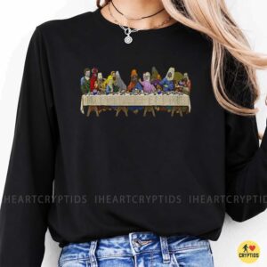 Cryptids Last Supper Bigfoot Krampus Yeti Monster Parody Funny Horror T-Shirt 9 Cryptids Last Supper Bigfoot Krampus Yeti Monster Parody Funny Shirt