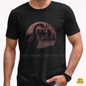 Cryptids Moonlight Bigfoot Mothman Alien Lake Monster Forest Shirt