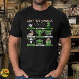 Cryptids Of America Cute Monster Field Guide Shirt