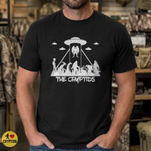 Cryptids UFO Abduction Bigfoot Mothman Alien Wendigo Paranormal Shirt